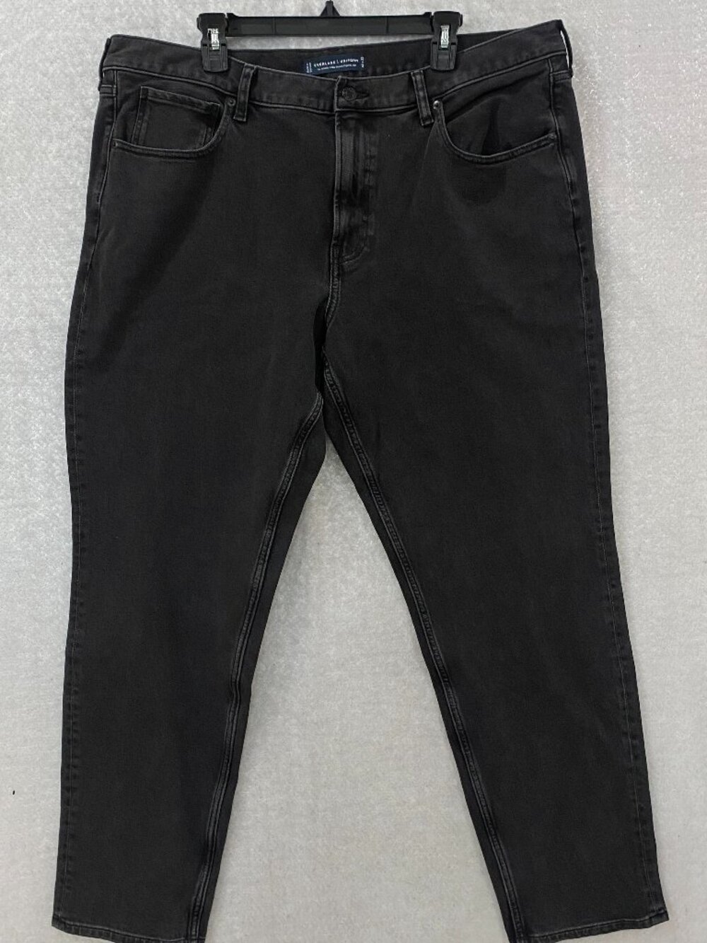 Everlane 4-Way Stretch Organic Jeans Black Uniform Men's 40x32 Athletic Straight